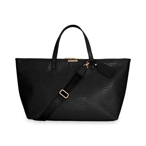 celine faux croc weekend holdall bag black|WOMEN'S LUXURY BLACK SHOULDER BAGS .